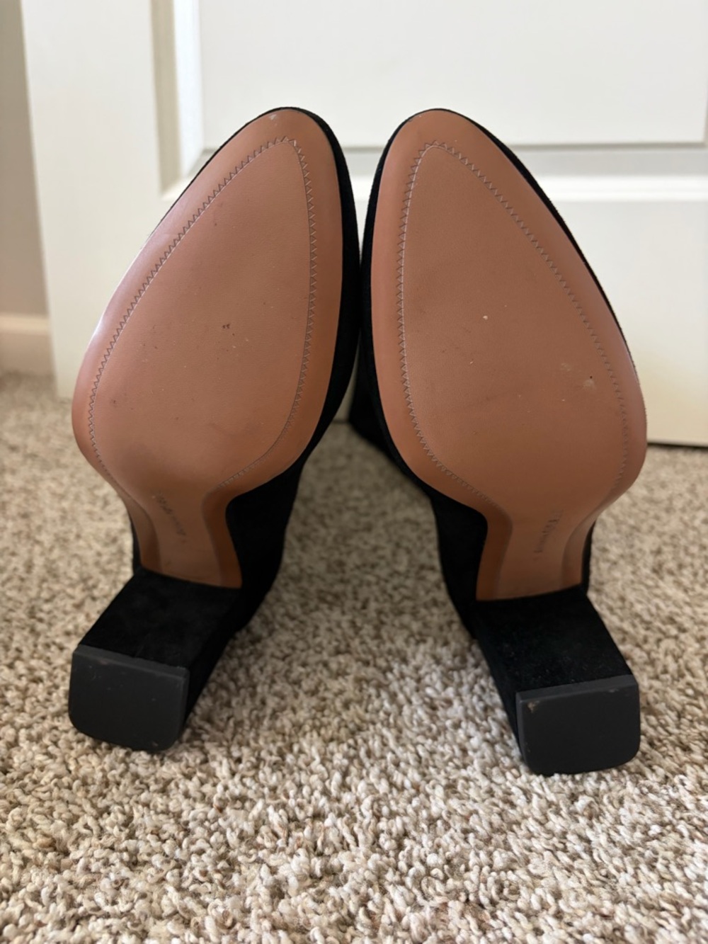 Banana Republic- Black Suede Knee-High Block Heel Boots - Size 7 - Picture 7 of 7